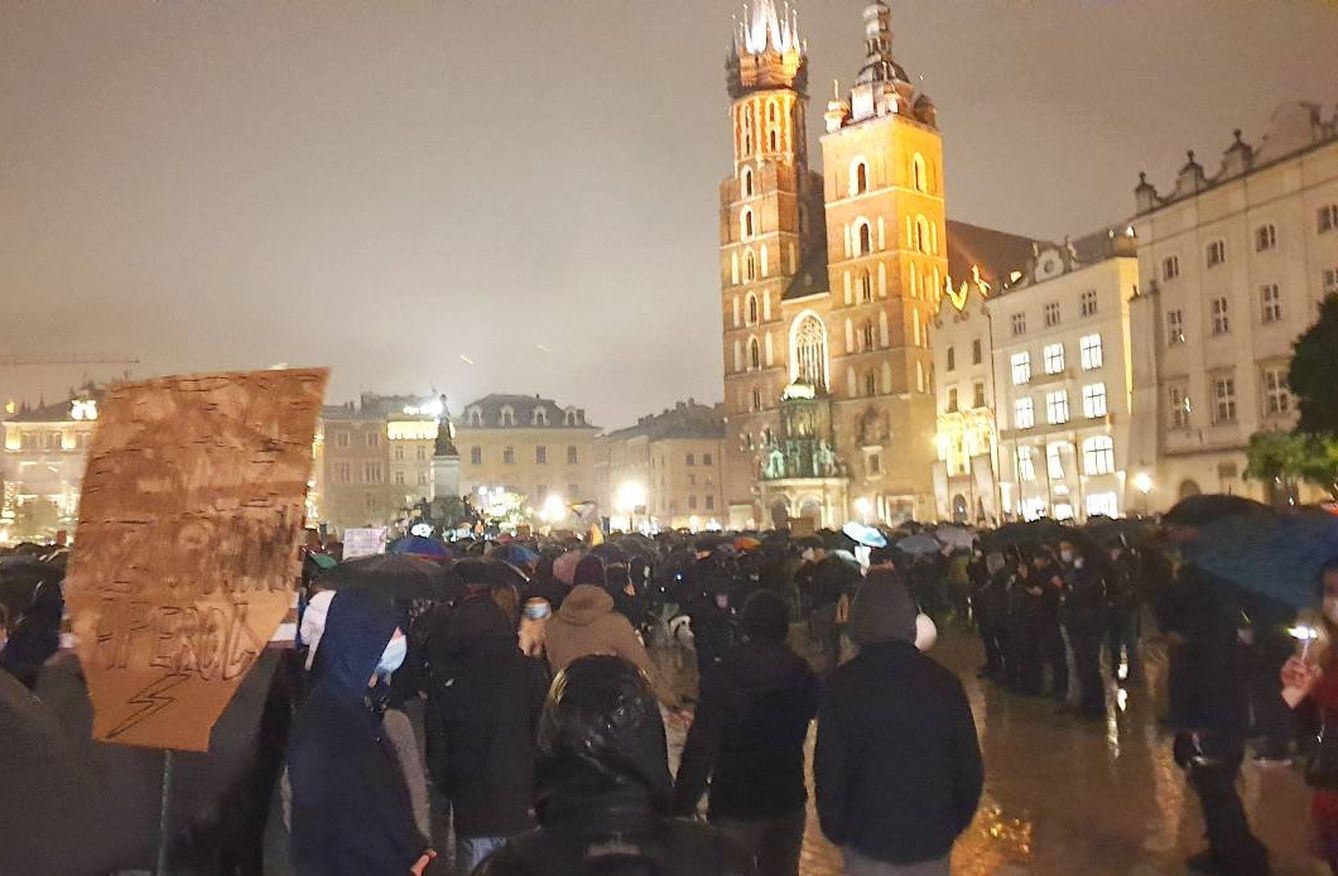 Protestas en Cracovia. (M.A. Gayo)