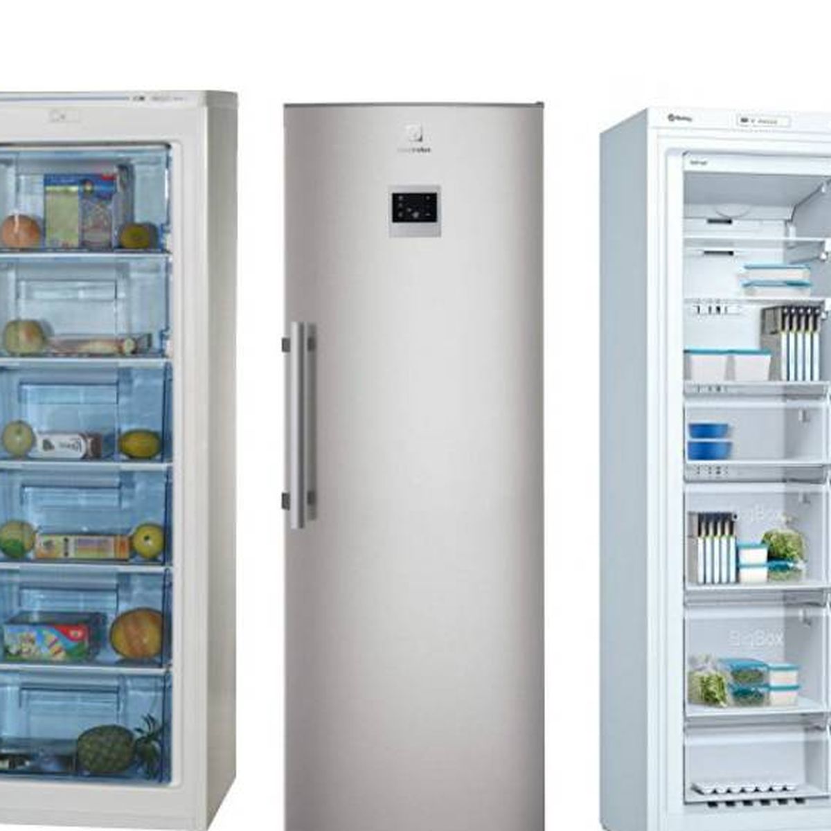 Congeladores grandes medianos y pequeños.