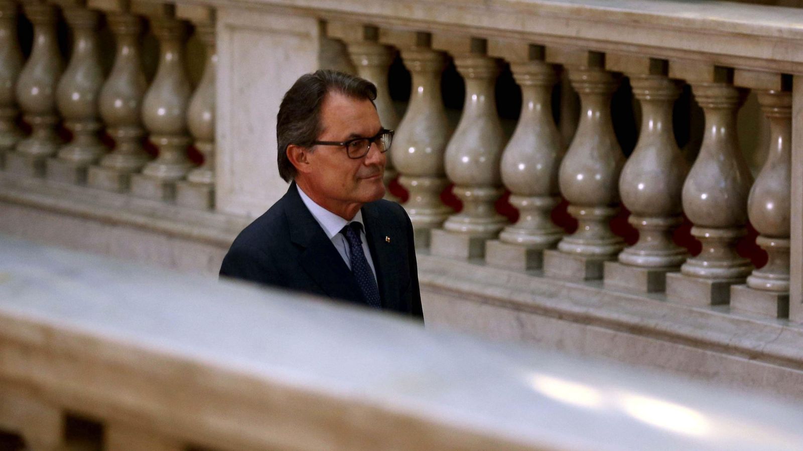 Foto: Artur Mas ayer, antes de su comparecencia ante la Diputación Permanente del Parlament. (EFE) 