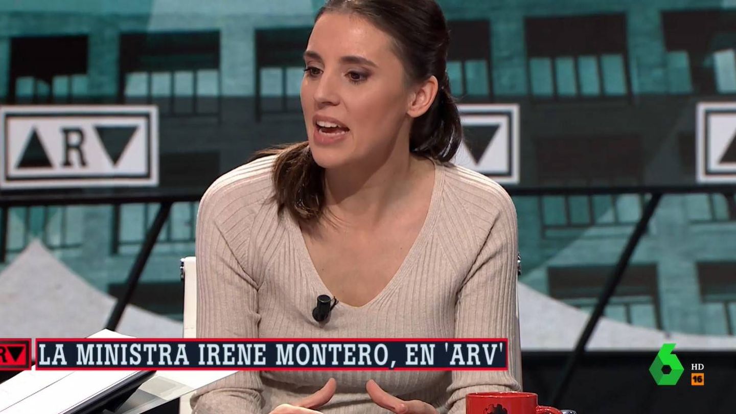 Irene Montero. (Captura de Atresmedia)