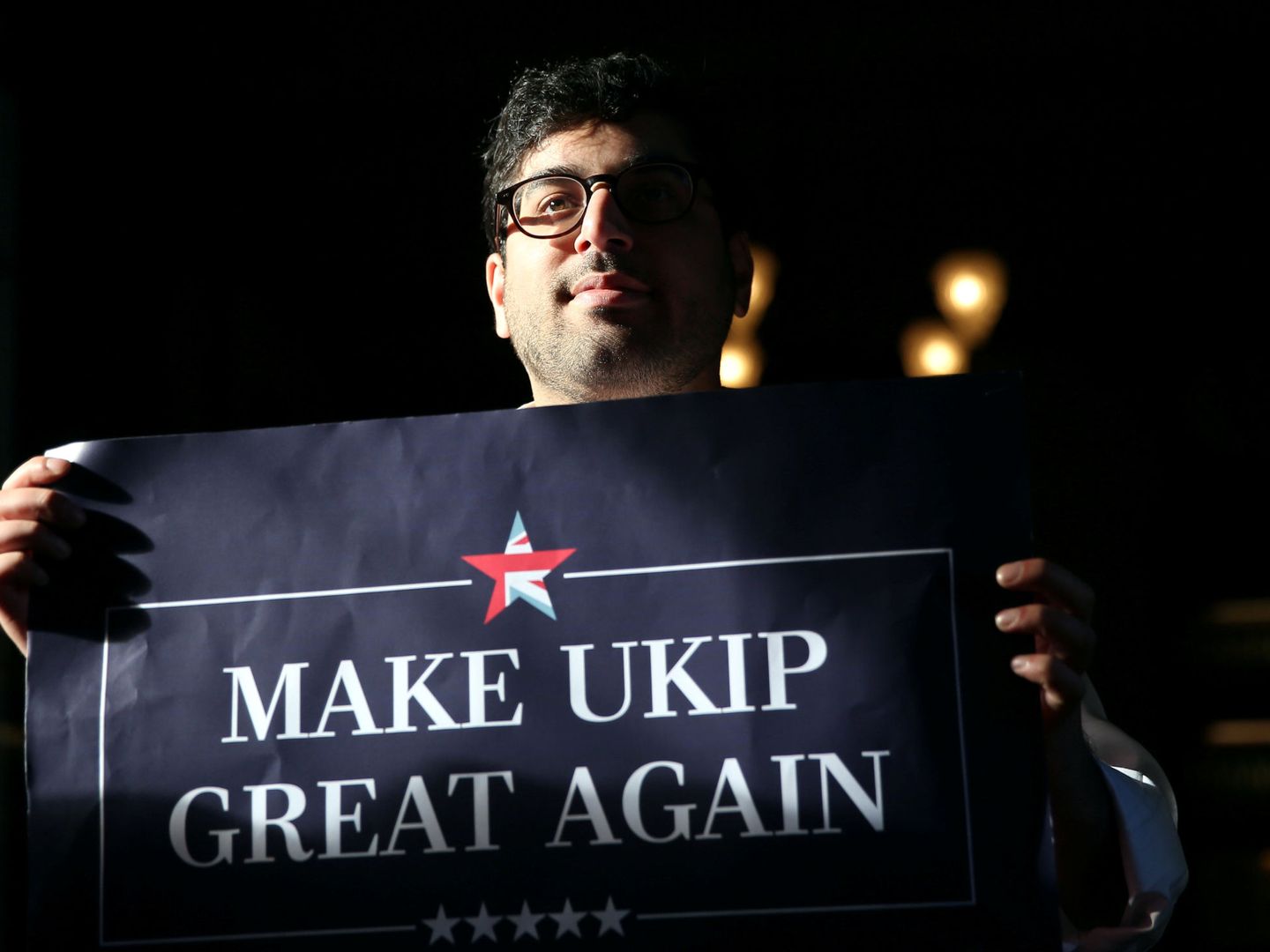 Raheem Kassam, durante su campaña para liderar el eurófobo UKIP de Niggel Farage. (Reuters)