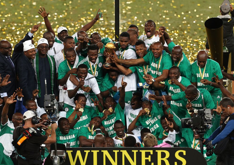 Foto: Nigeria celebra el último título de campeón de la Copa de África.
