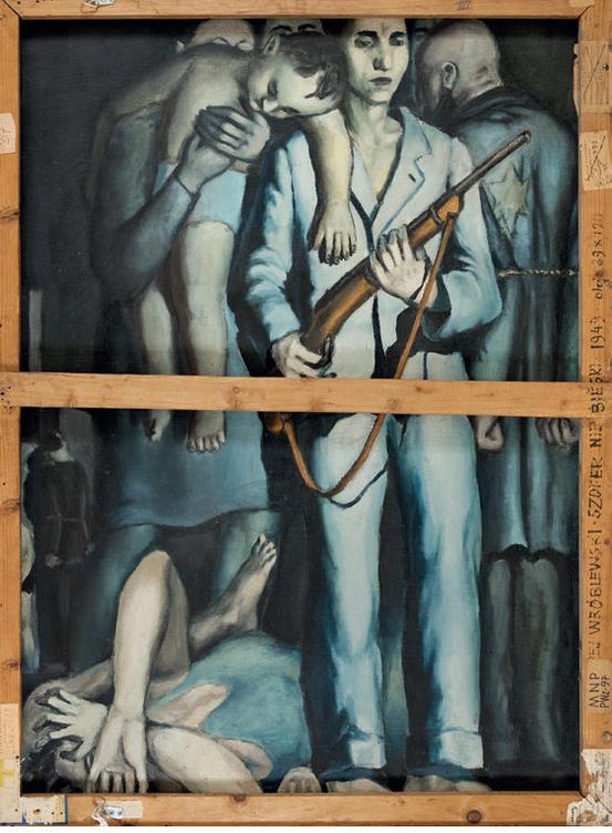 'La liquidación del gueto', 1949, Andrzej Wróblewski (Colección particular)
