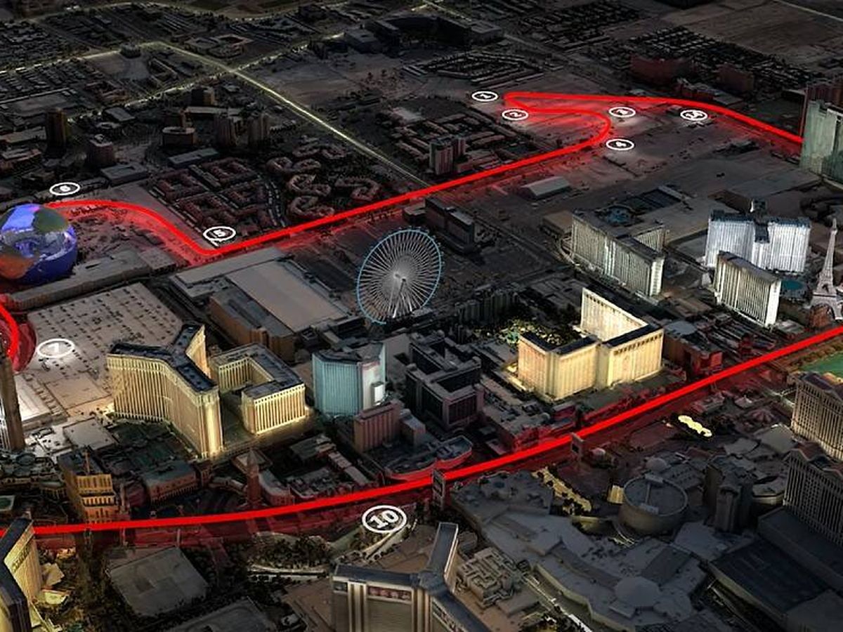 Foto: Así será el trazado del nuevo GP de Las Vegas. (F1)