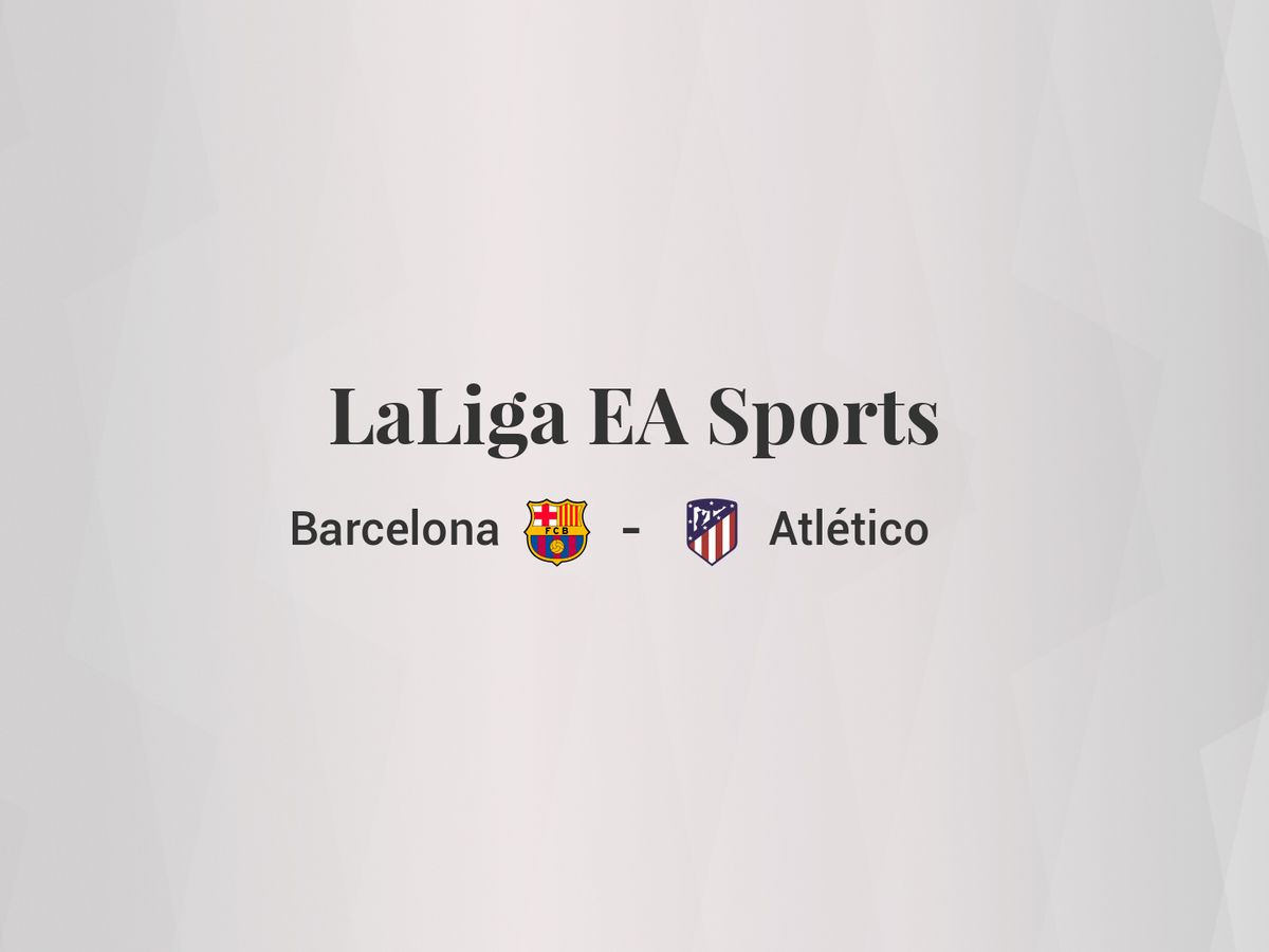 Foto: Resultados Barcelona - Atlético de LaLiga EA Sports (C.C./Diseño EC)