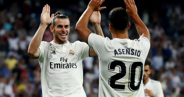 Foto: Bale y Marco Asensio celebran el segundo gol del Real Madrid en el estreno de Liga contra el Getafe. (Reuters)