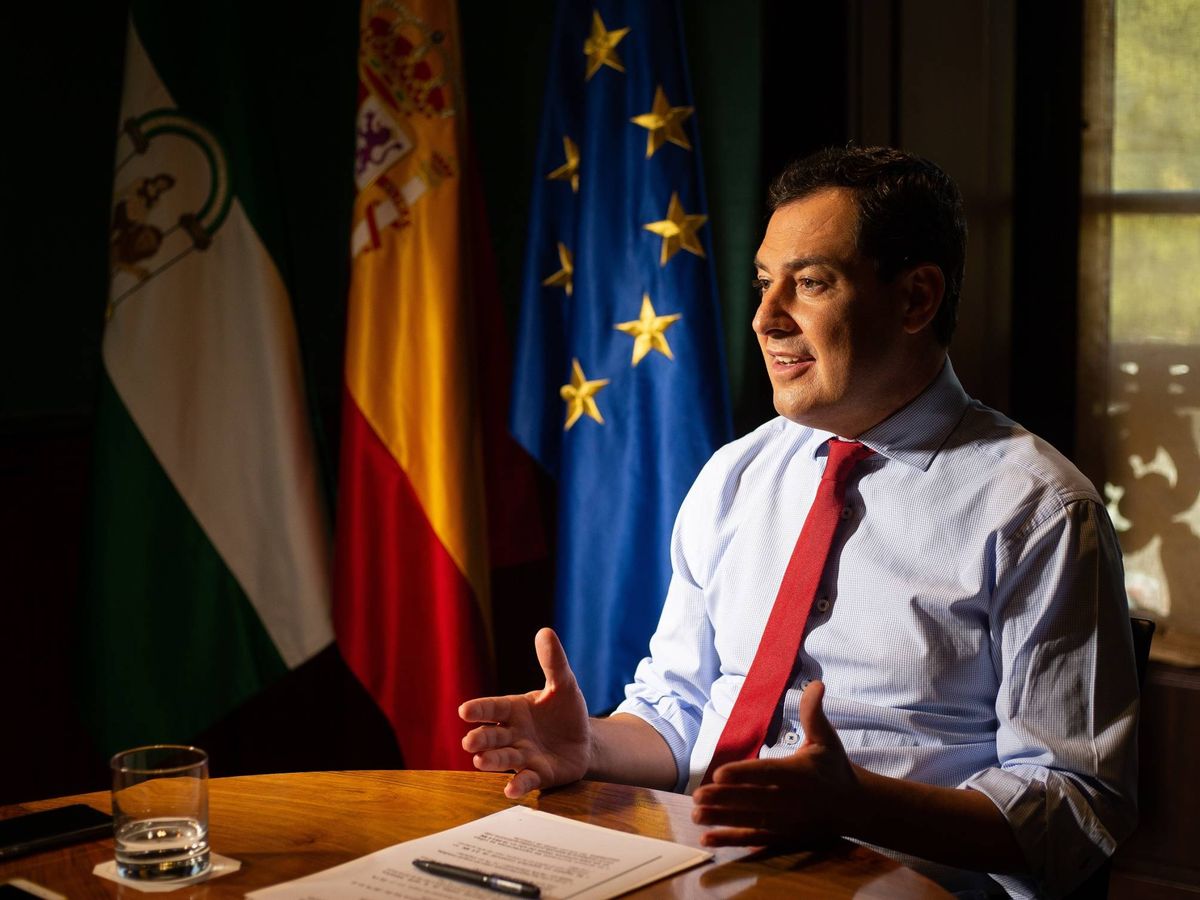Foto: El presidente de la Junta de Andalucía, Juan Manuel Moreno Bonilla. (Fernando Ruso)