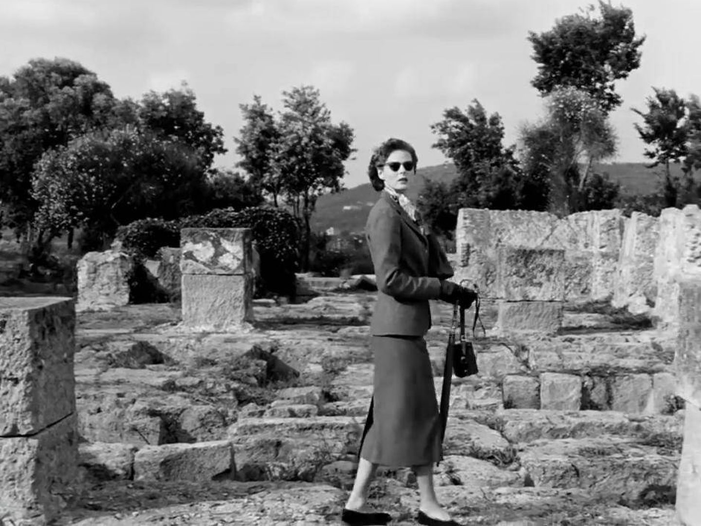 Ingrid Bergman, en una escena de su 'viaggio in Italia' de 'Te querré siempre'.