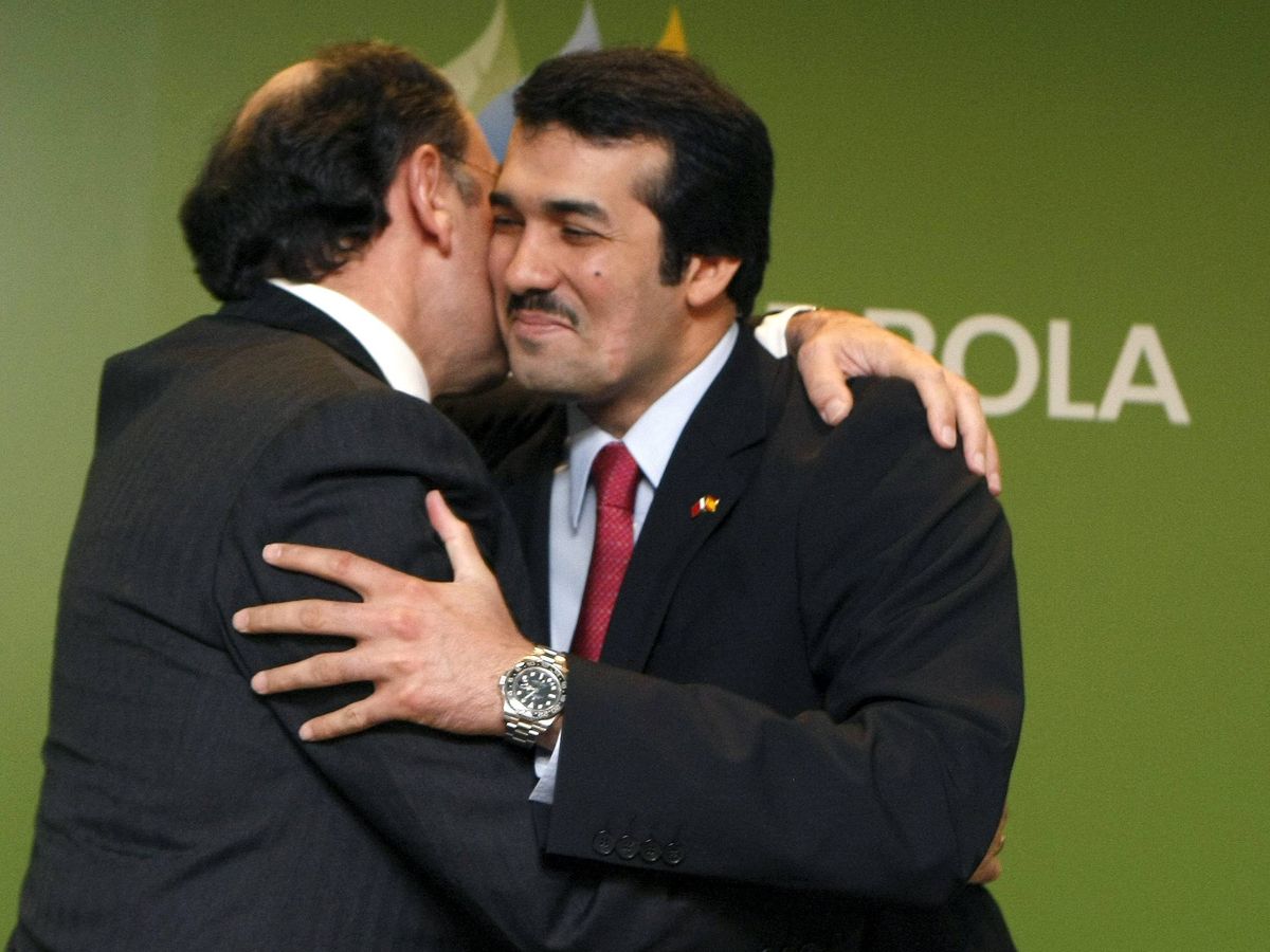 Foto: El presidente de Iberdrola, Ignacio Sánchez Galán, y el entonces CEO de Qatar Holding, Ahmad M. Al-Sayed. (EFE/Archivo/Fernando Alvarado)