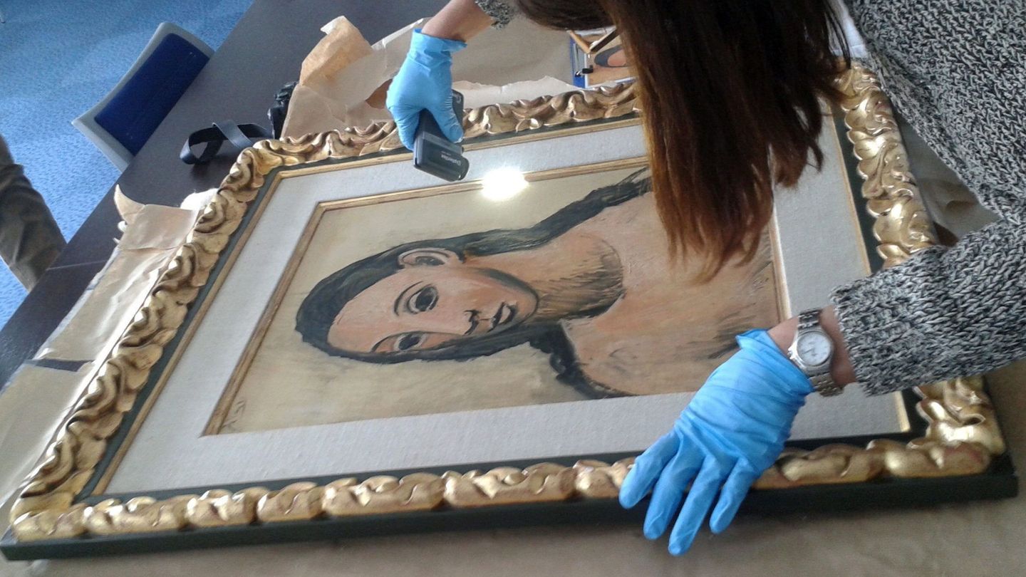 El Picasso 'Cabeza de mujer joven', comprado por Jaime Botín en 1977. (EFE)