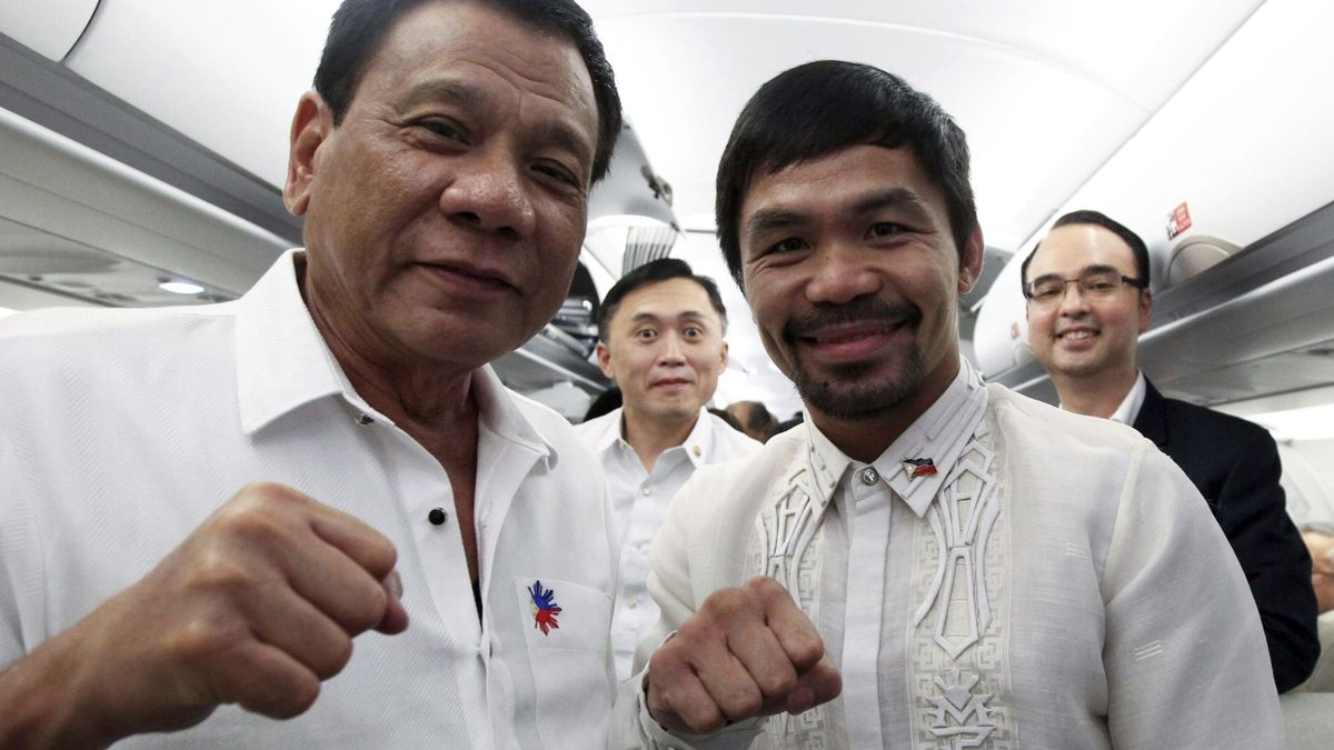 El boxeador filipino Pacquiao, elegido presidente del partido político de Duterte