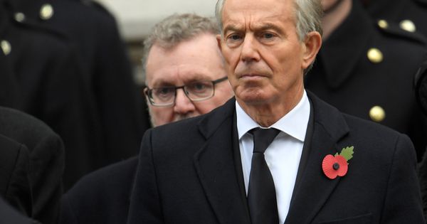 Foto: El exprimer ministro británico, Tony Blair, durante una ceremonia en Londres, el 12 de noviembre de 2017. (Reuters) 