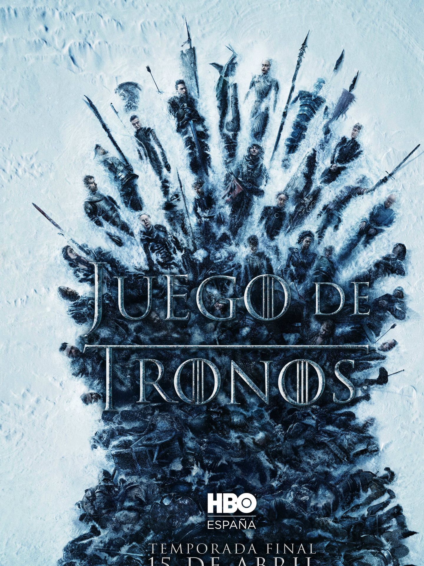 Cartel promocional de la temporada final de 'Juego de tronos'. (HBO)