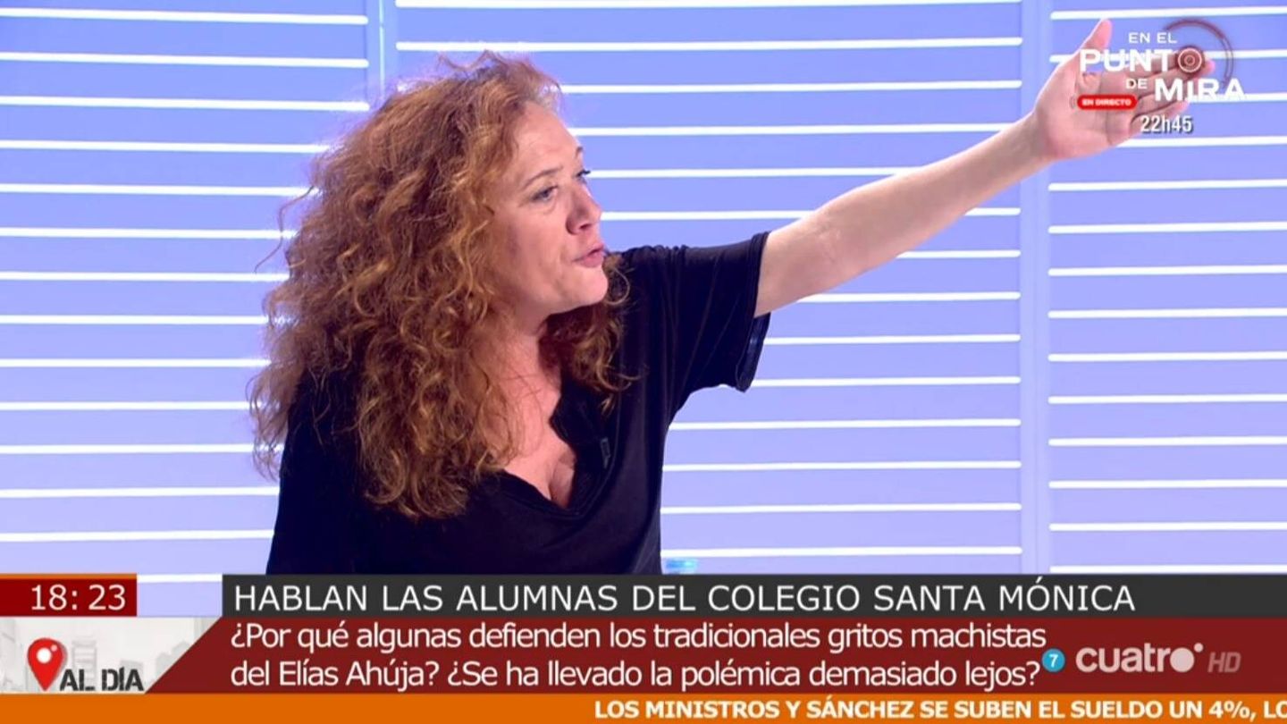 Cristina Fallarás, colaboradora de 'Cuatro al día'. (Mediaset España)