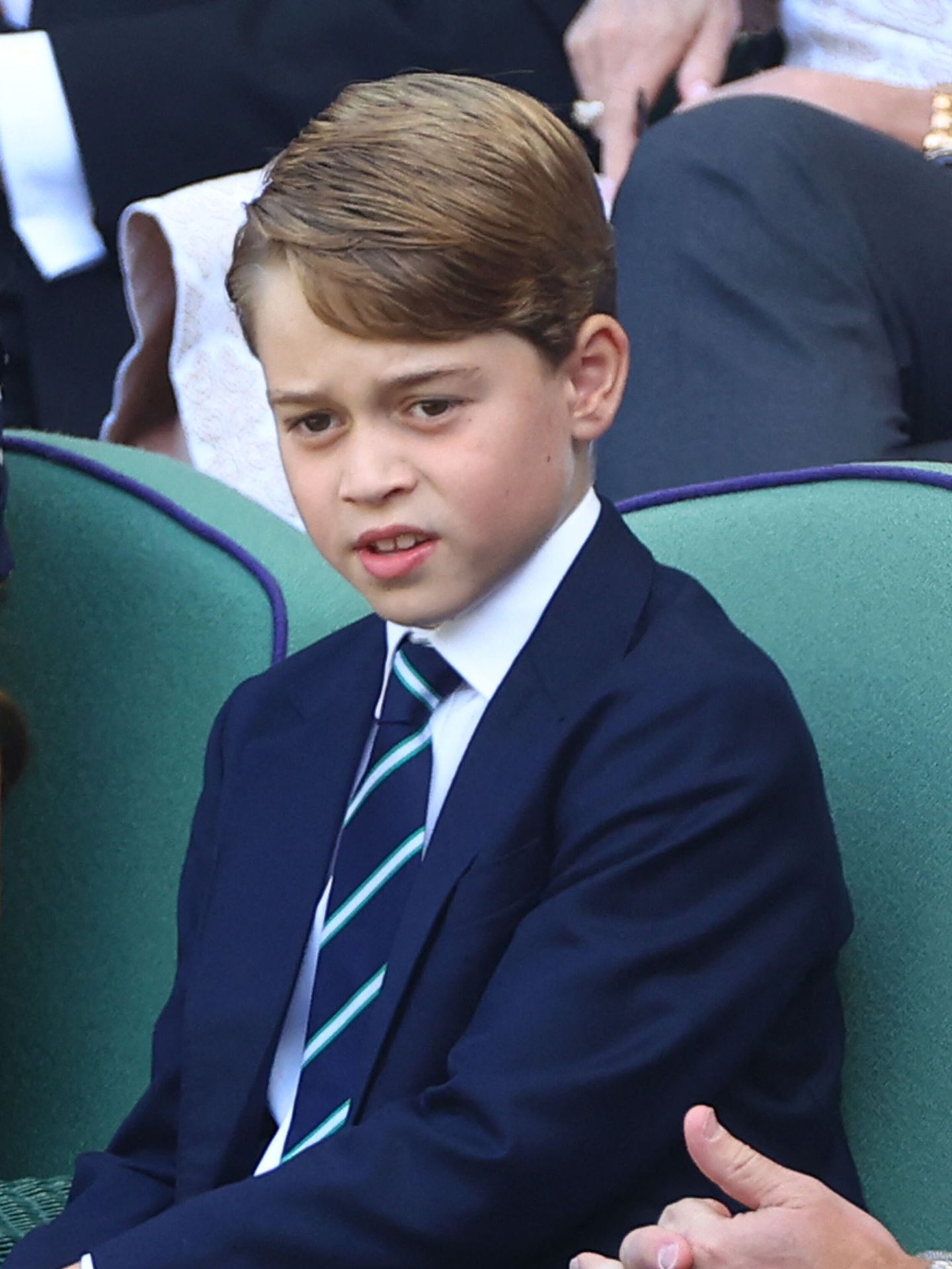 El príncipe George, en las gradas. (Reuters/Hannah Mckay)
