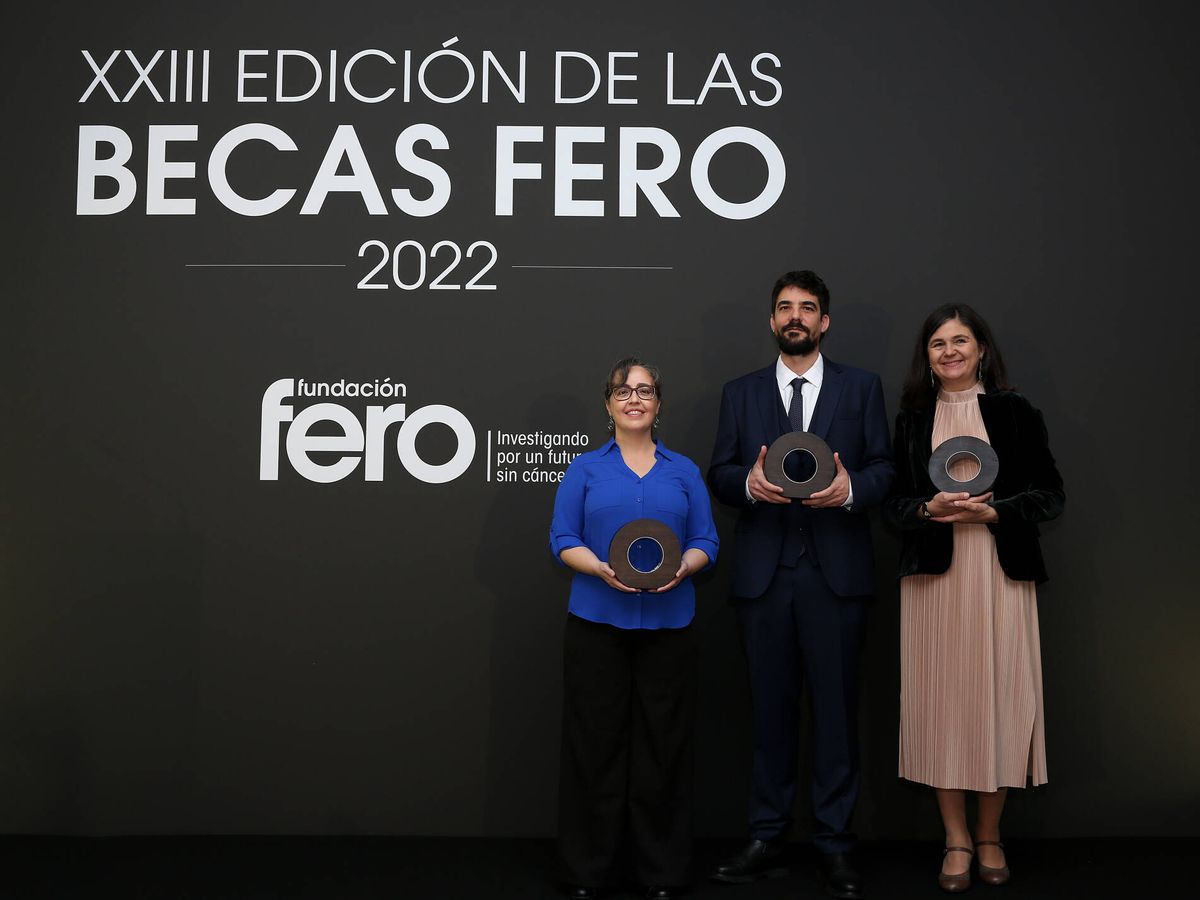 Foto: Los tres ganadores de las XXIII Edición de las Becas FERO. Fotografía: Fundación FERO. 