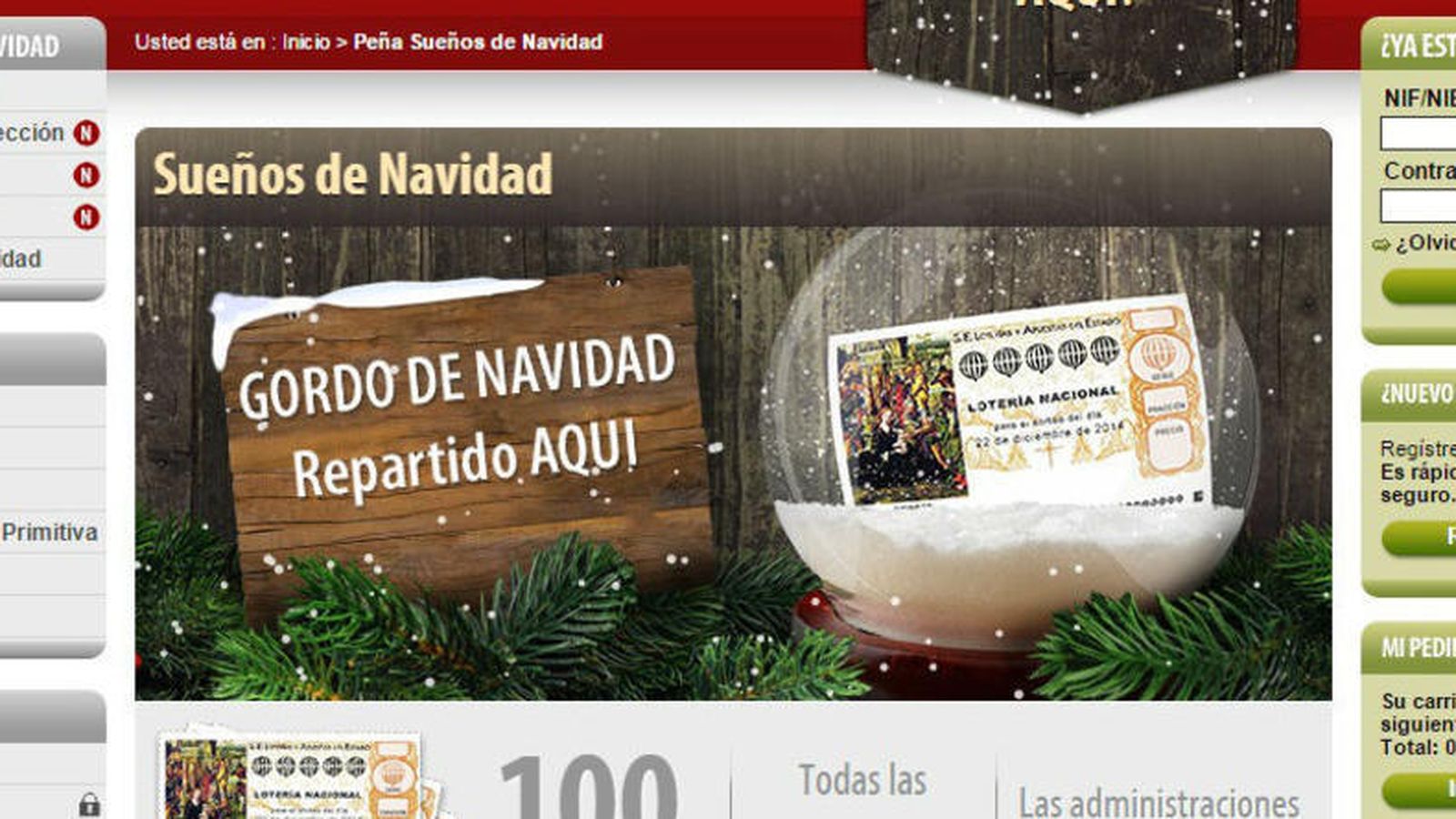 Foto: Cada año se compra más Lotería de Navidad por Internet