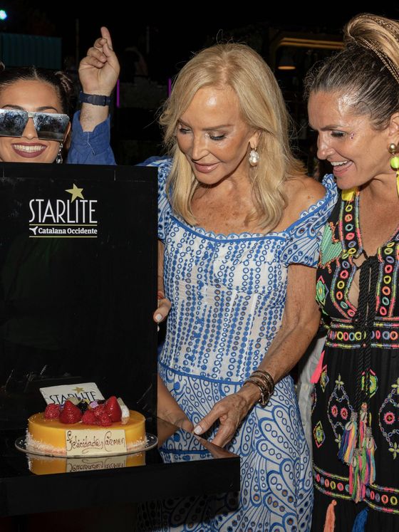 Carmen Lomana celebra su cumpleaños en Starlite. (Cordon Press)