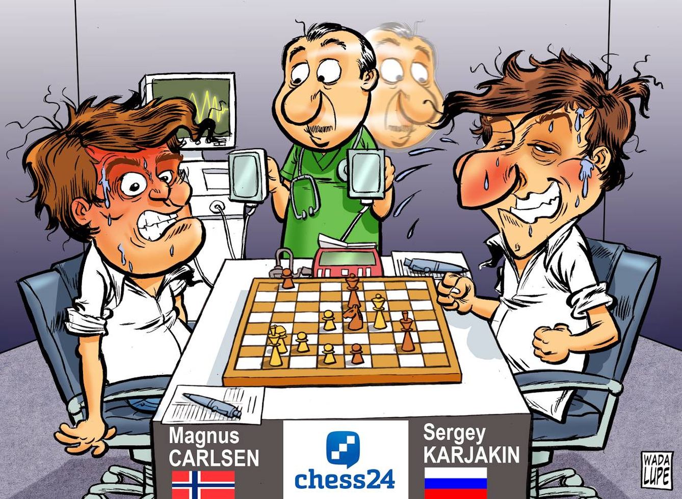 Karjakin puso de los nervios a Carlsen (Chess24).