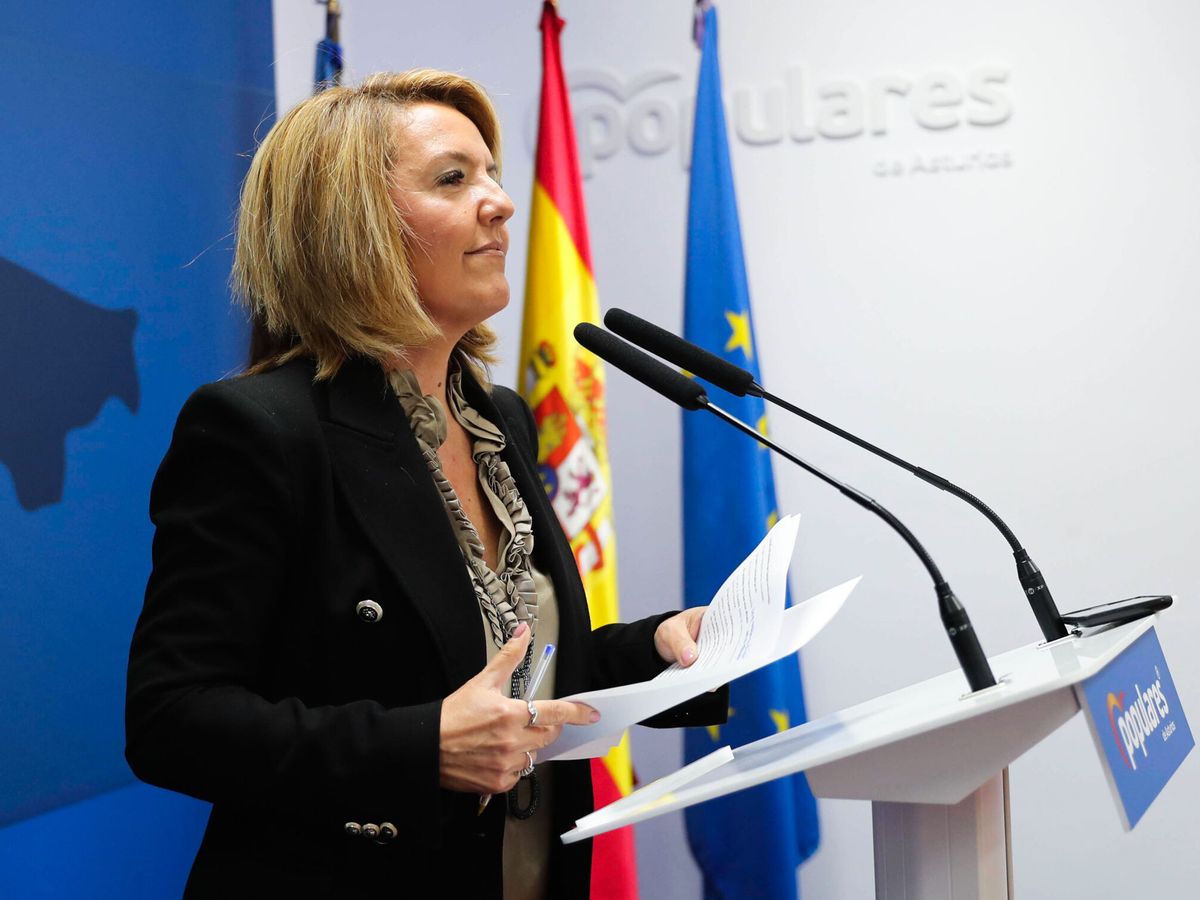 Foto: La presidenta del PP de Asturias, Teresa Mallada. (EFE/J. L. Cereijido)