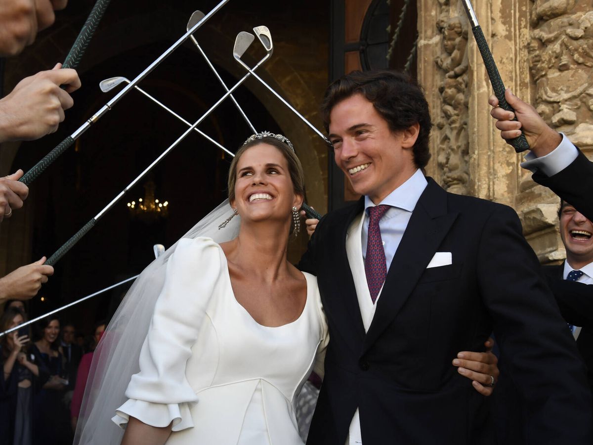 Foto: Alfonso Osborne y Patricia Abad, recién casados. (Gtres)