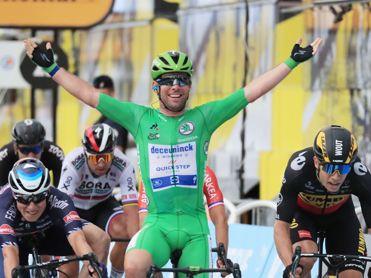 Foto: Cavendish, radiante tras su victoria en la décima etapa del Tour. (Efe)