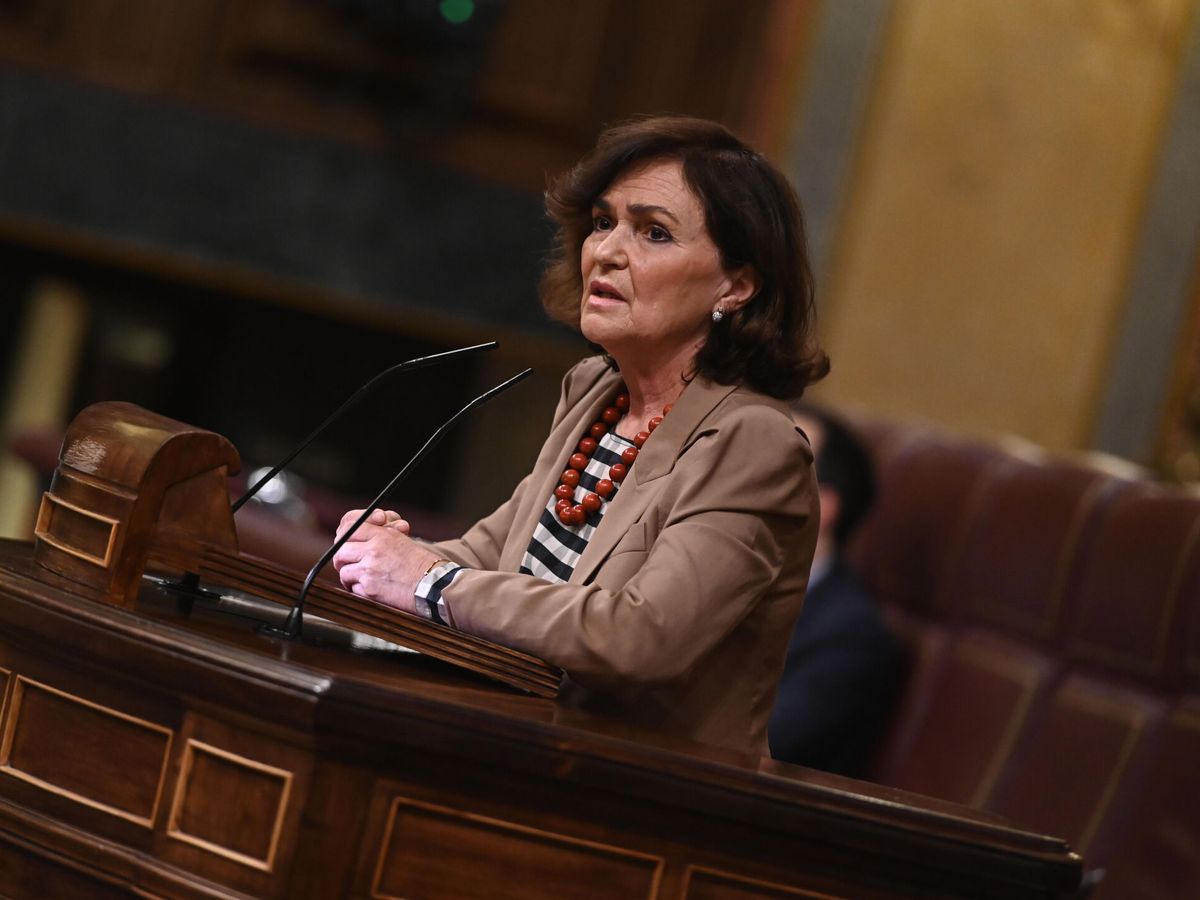 Foto: La presidenta de la Comisión de Igualdad de la Cámara baja, Carmen Calvo. (EFE)