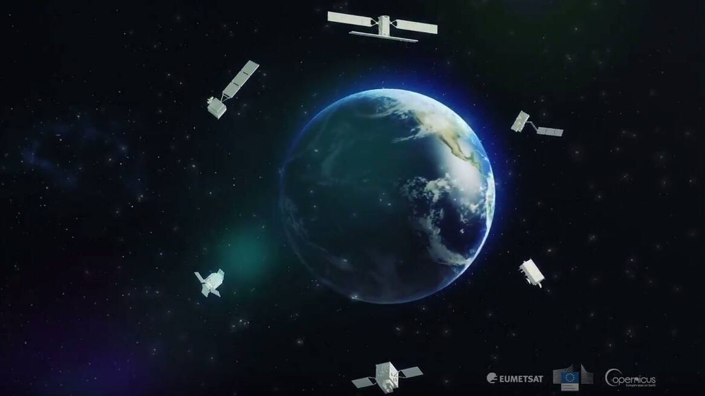 Los seis satélites del programa Copernicus. (Copernicus) 