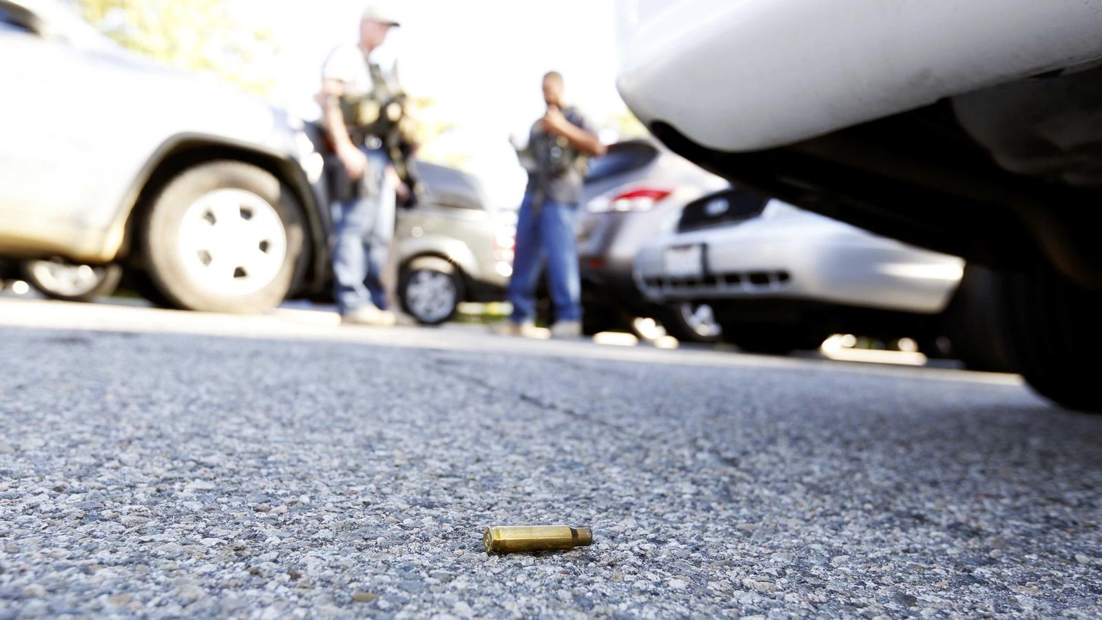 Foto: Un casquillo de bala encontrado en el lugar del tiroteo de San Bernardino, California, el 2 de diciembre de 2015 (Reuters)