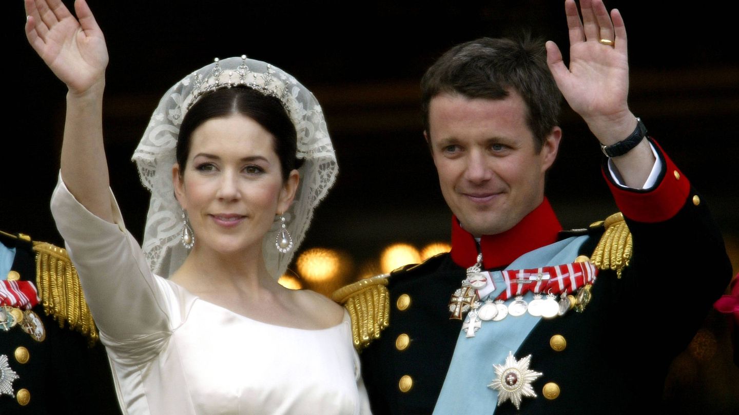 Federico y Mary de Dinamarca, el día de su boda. (Getty)