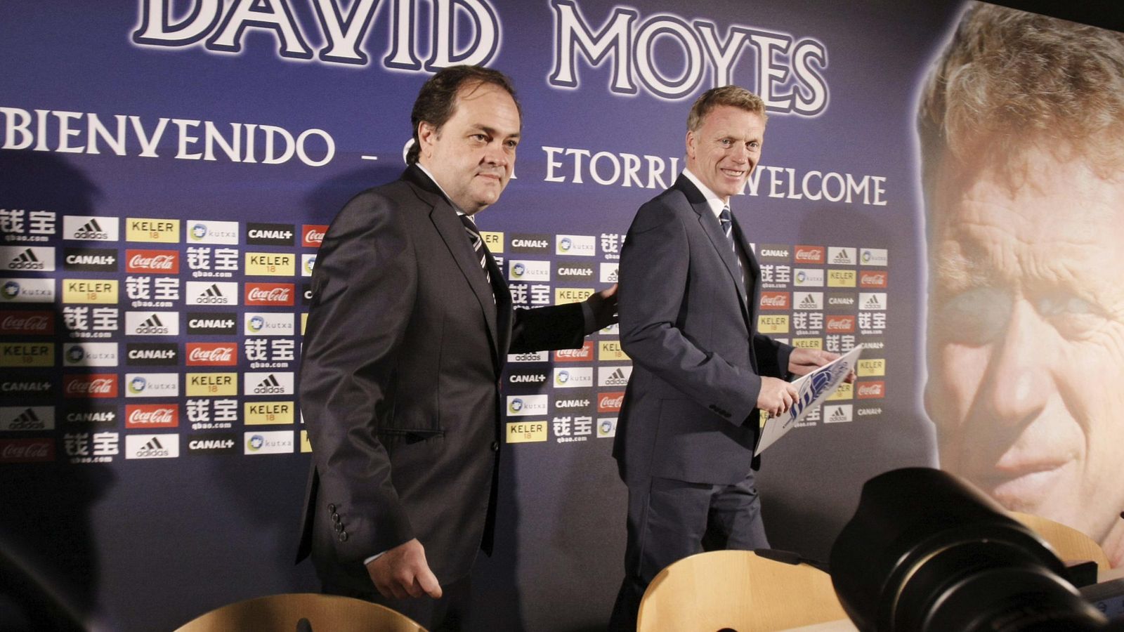 Foto: Presentación de David Moyes como nuevo entrenador de la Real Sociedad. (EFE)