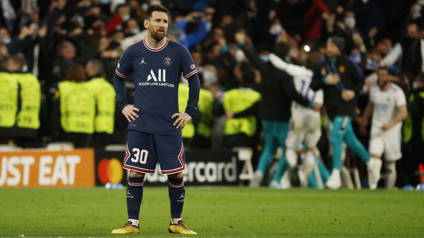 Leo se queda estupefacto en el Bernabéu. (Reuters/Juan Medina)