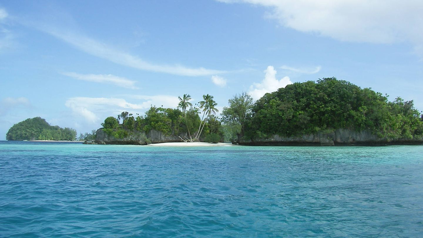 Cala en una de las islas que componen el archipiélago de Palaos.
