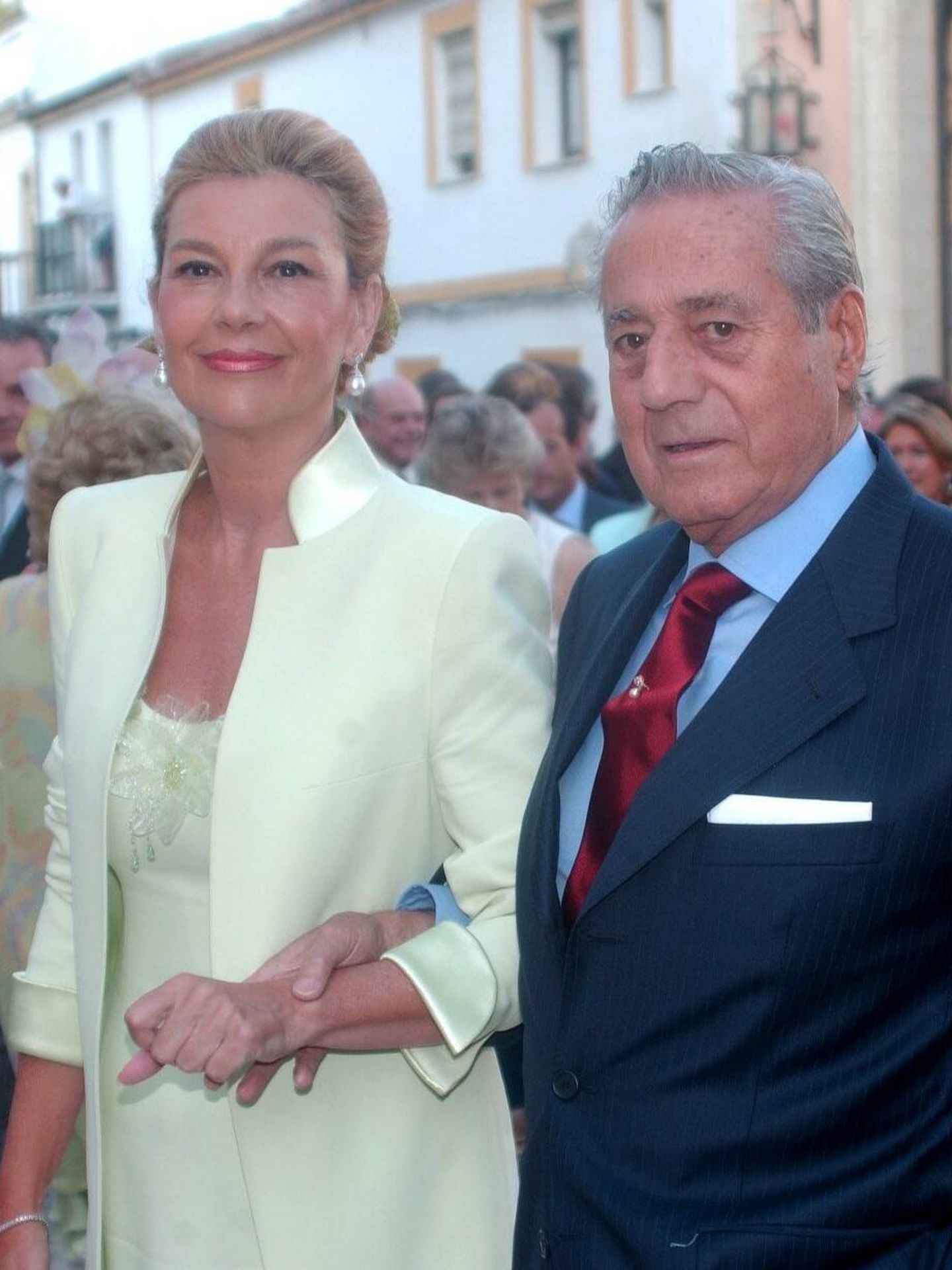 Con su mujer, Concha Spínola. (CP)