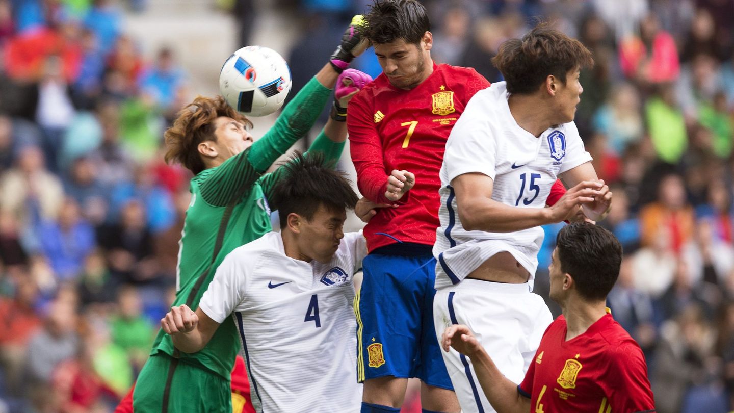 Imagen del partido entre España y Corea del Sur de junio de 2016. (EFE)