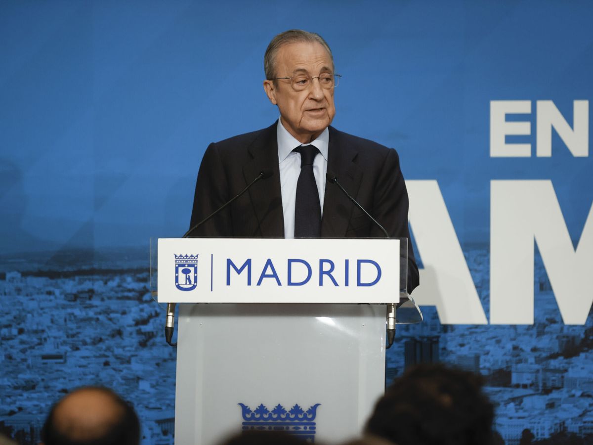 Foto: Florentino Pérez, presidente del Real Madrid. (EFE/Javier Lizón)