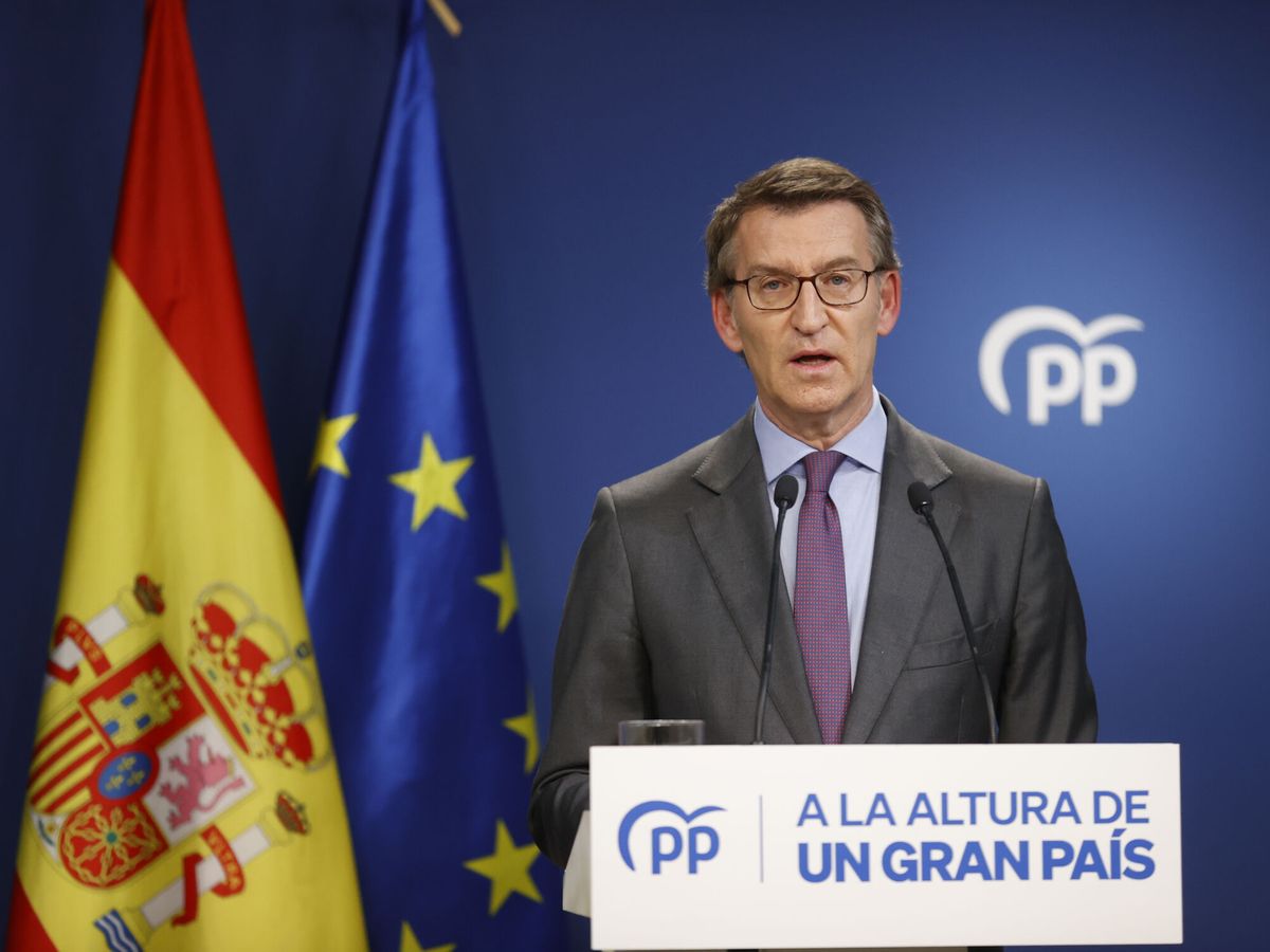 Foto: El presidente del Partido Popular (PP), Alberto Núñez Feijóo. (EFE/Javier Lizón)