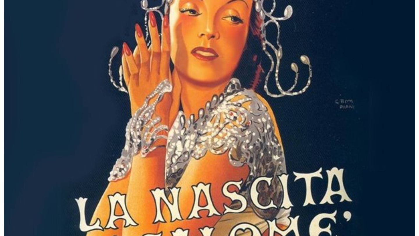 La actriz en el cartel promocional de 'El nacimiento de Salomé' en 1940. (Stella Films)