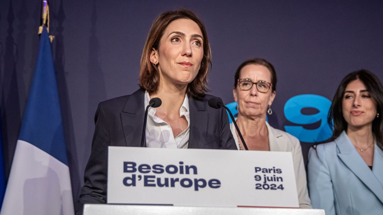 Foto: Valérie Hayer, la candidata del partido de Macron. (EFE/Christophe Petit Tesson)