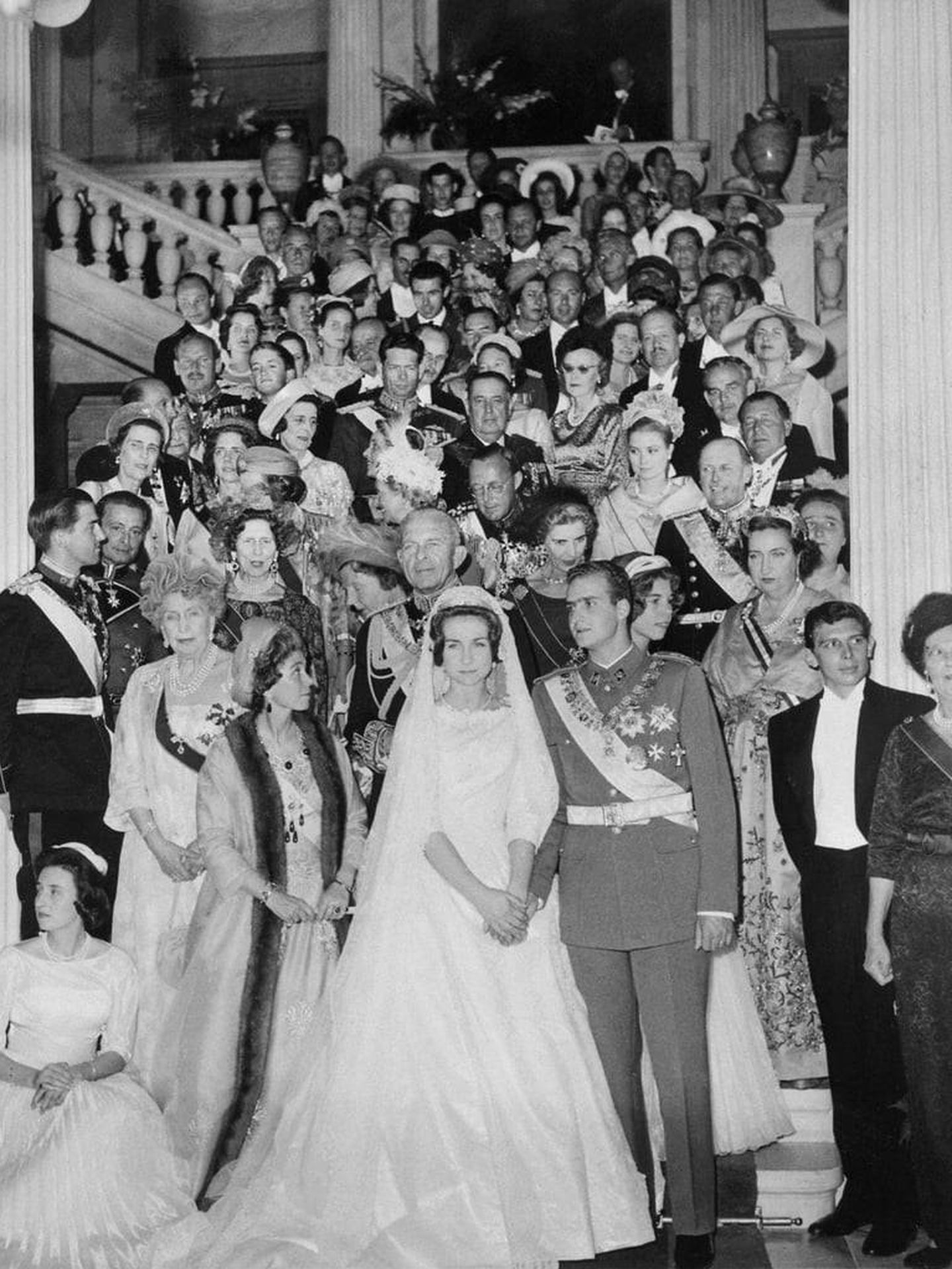 Juan Carlos y Sofía, el día de su boda en 1962. (Archivo Vanitatis)