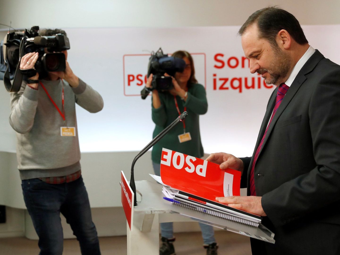 José Luis Ábalos, secretario de Organización del PSOE, el pasado 12 de febrero. (EFE)