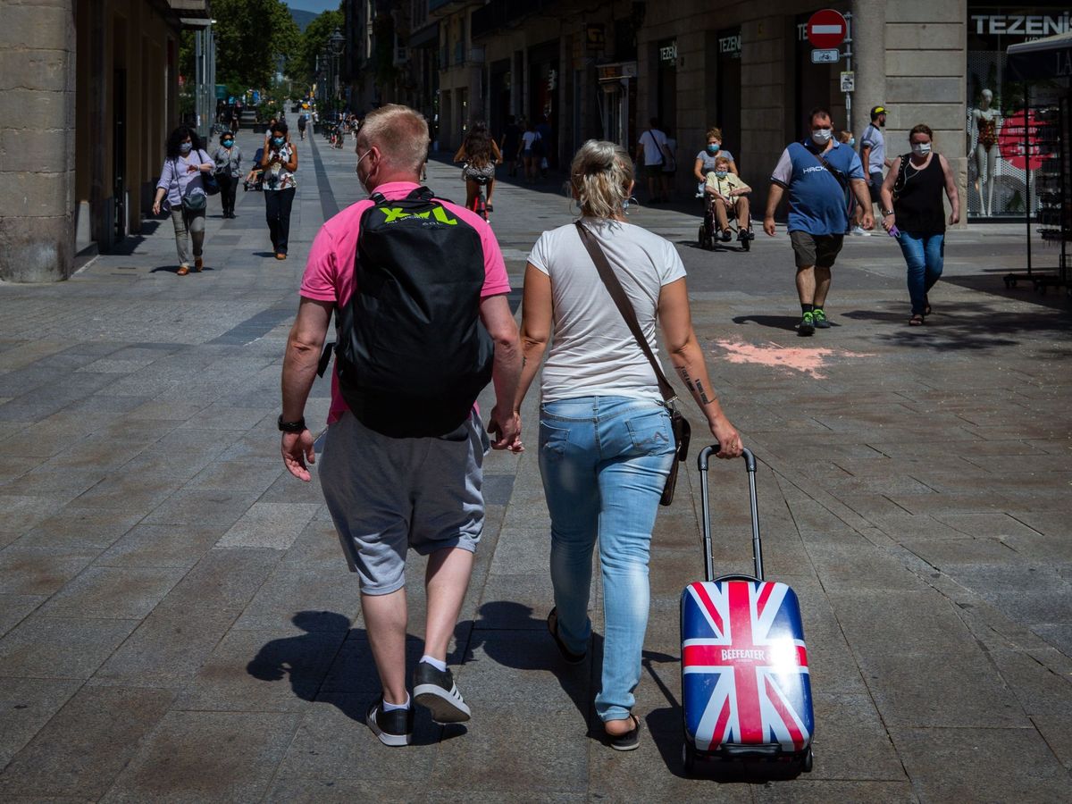 Foto: Turistas británicos en barcelona