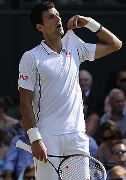 Foto: Djokovic derriba a Del Potro en la semifinal más larga de la historia de Wimbledon
