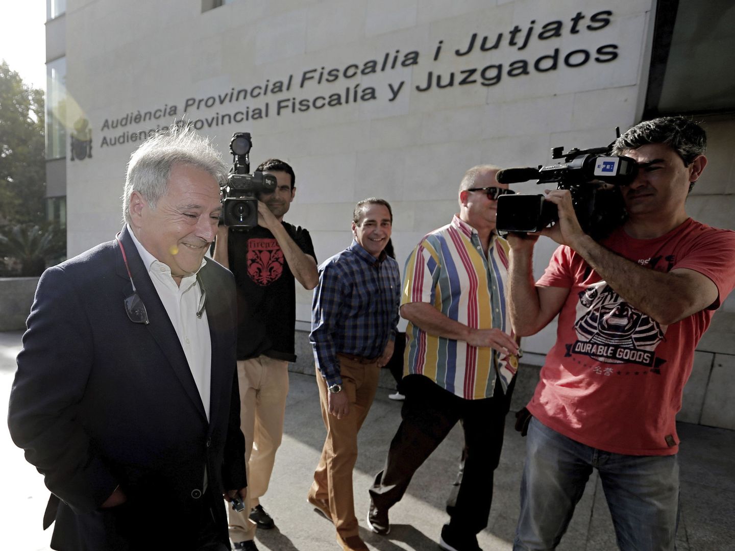 Alfonso Rus, a su llegada a la Ciudad de la Justicia de Valencia. (EFE)