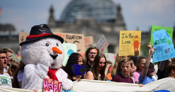 Foto: Manifestación contra el cambio climático en Berlín. (EFE)