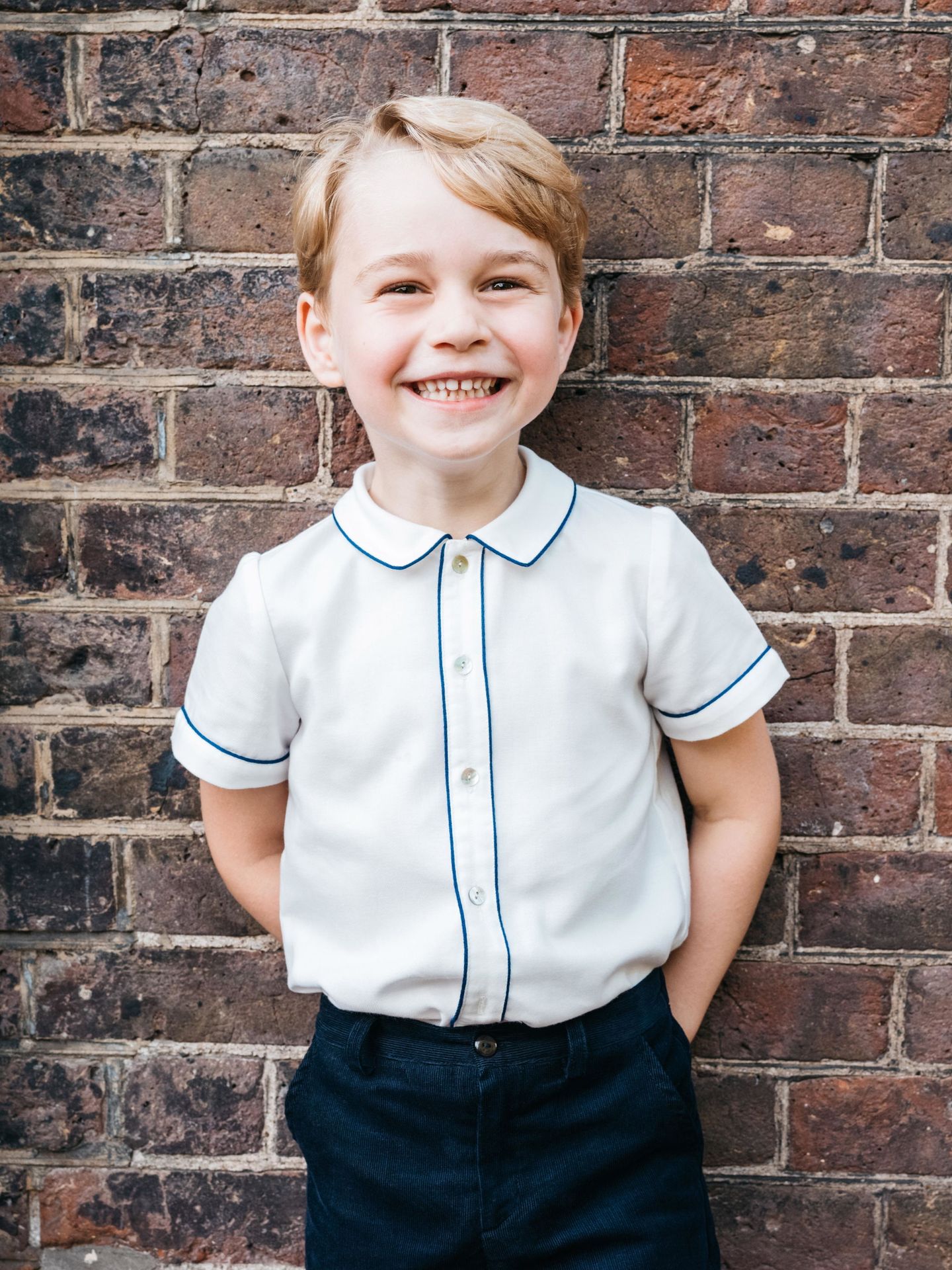 Fotografía oficial del príncipe George por su quinto cumpleaños. (EFE)