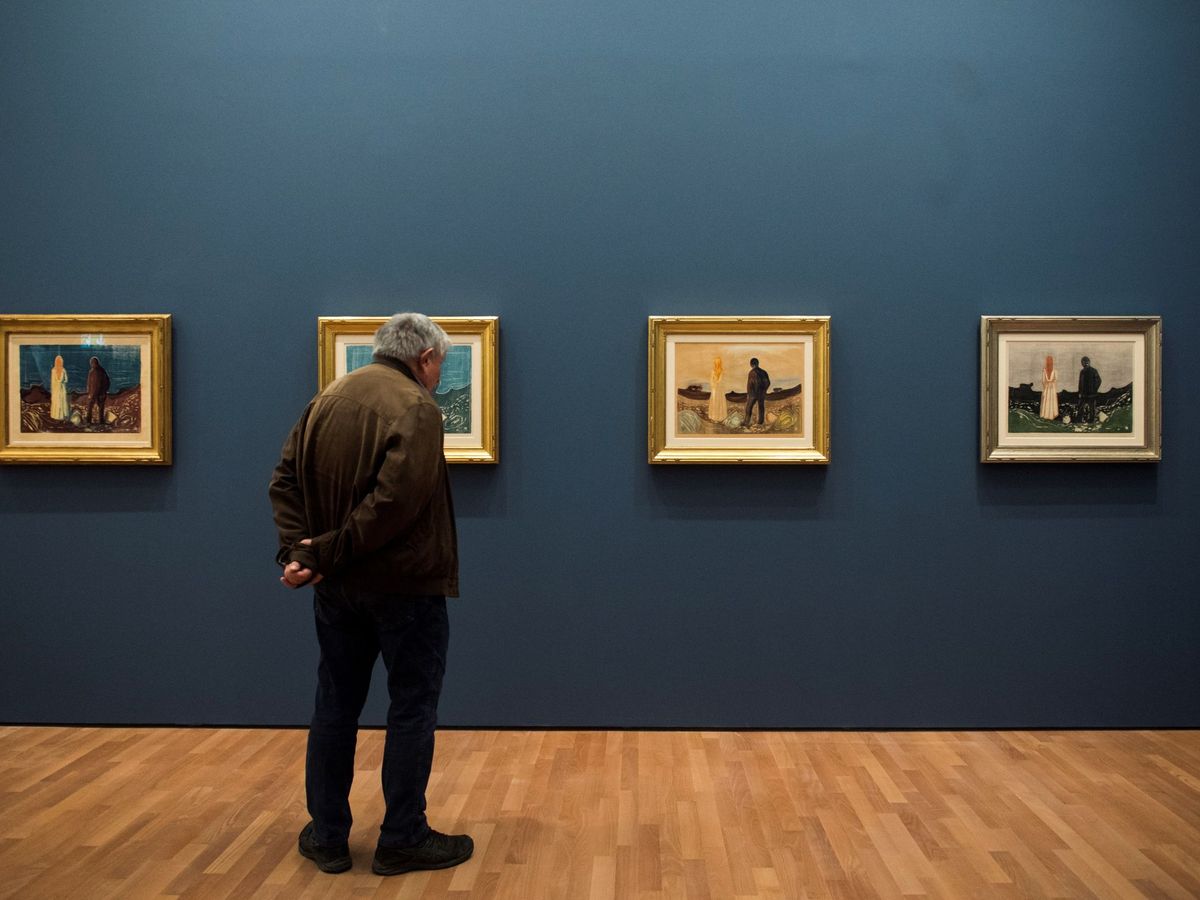 Foto: Imagen de una exposición de Munch en Lugano. (EFE(Alessandro Crinari)