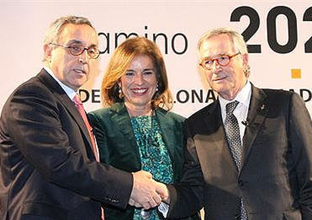 Foto: Xavier Trias, junto a Ana Botella y Alejandro Blanco 