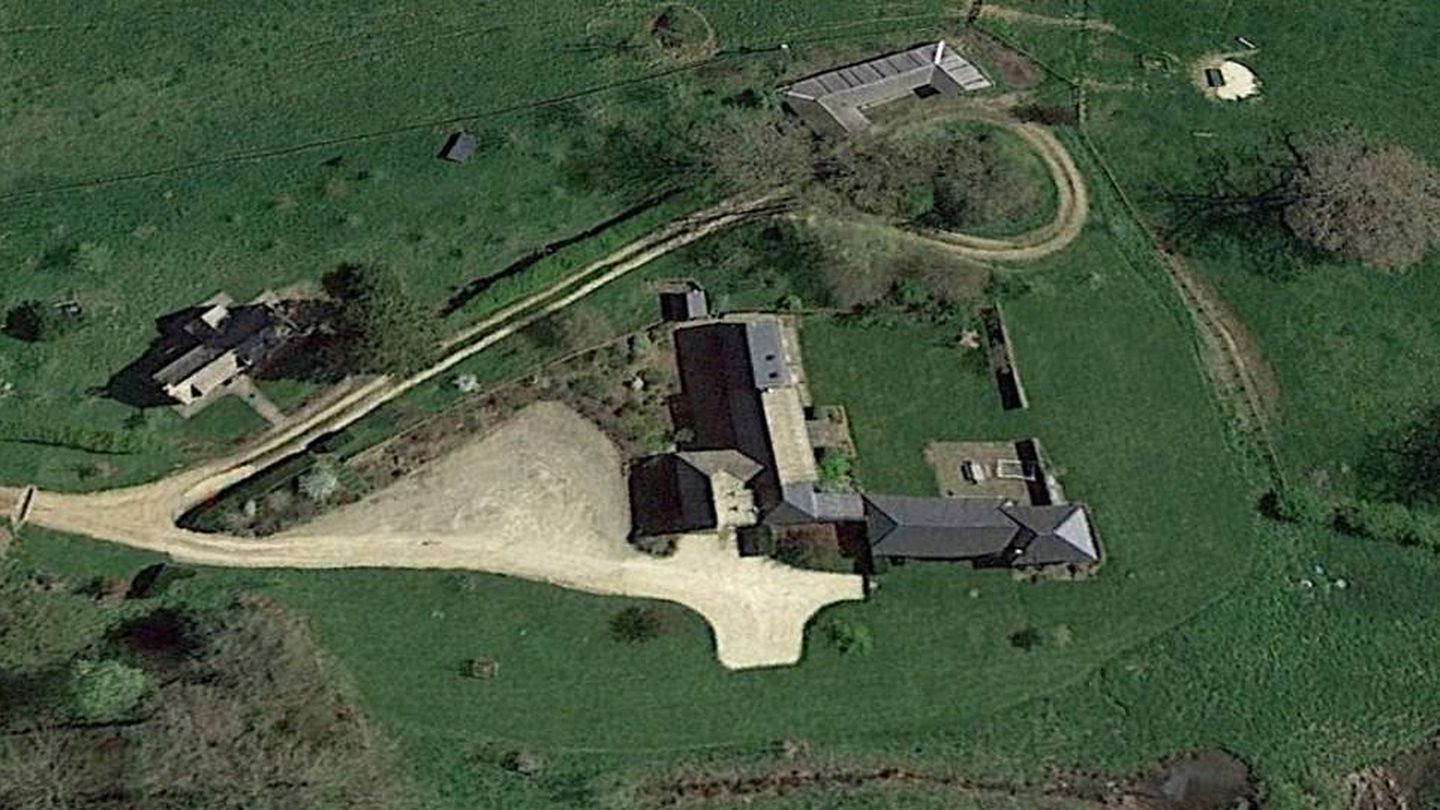 Vista aérea de la villa. (Google Maps)