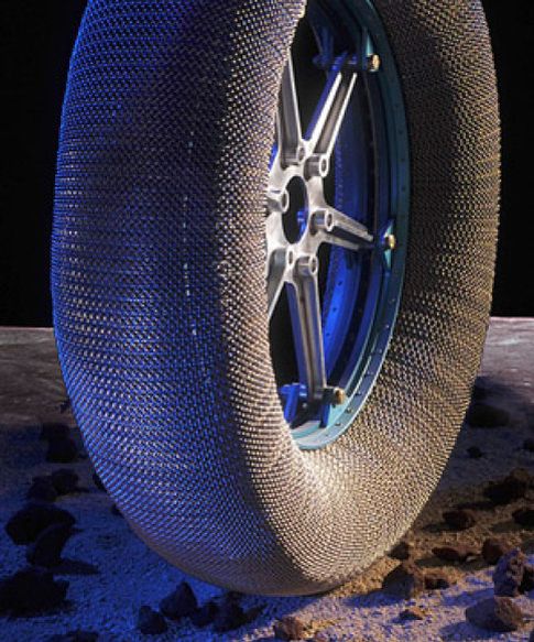 Foto: Neumático de muelles para la luna